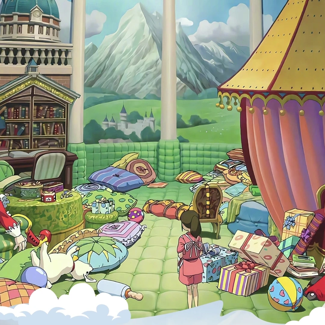 【吃吃】星光文创宫崎骏的世界拍立得撕撕乐/国卡二创