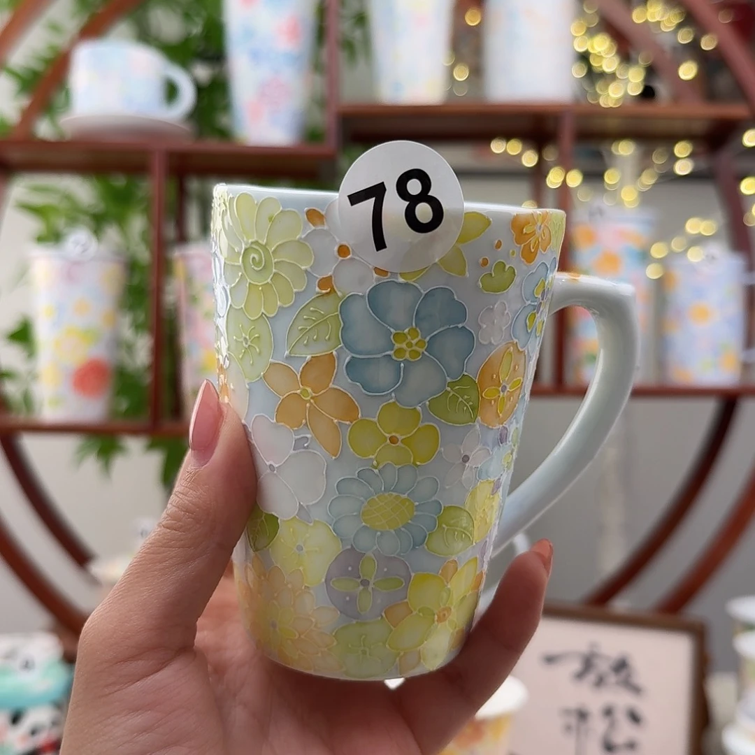 摆件陶78景德镇手绘高温釉下彩玉泥