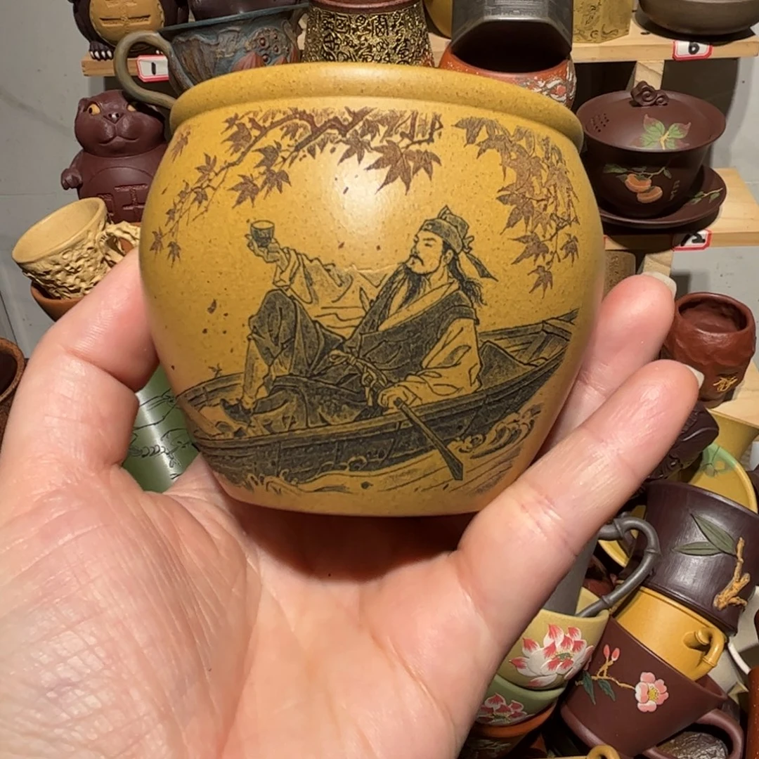 紫砂茶杯宜兴紫砂主人杯