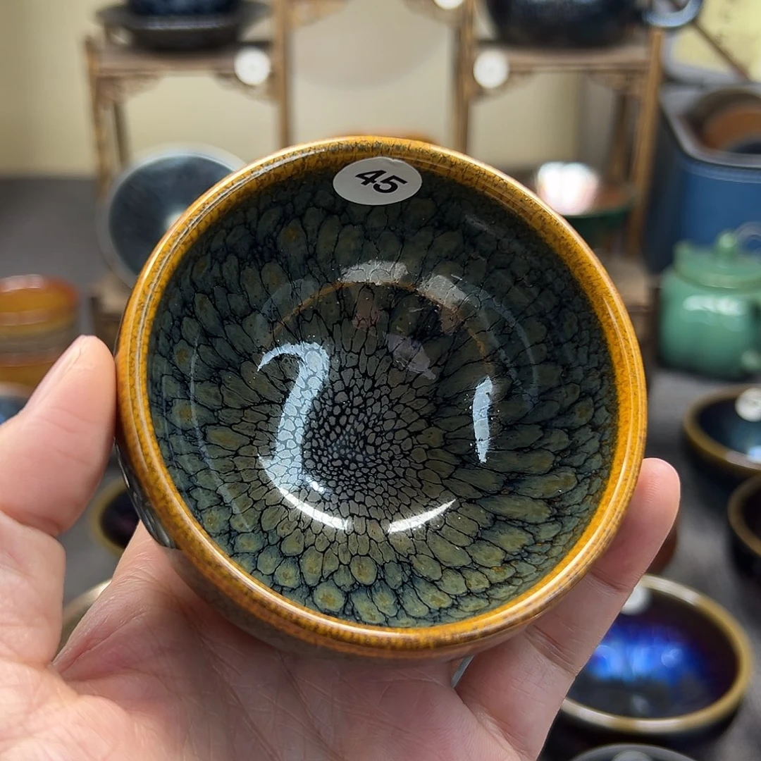 茶盏鹧鸪波手工杯