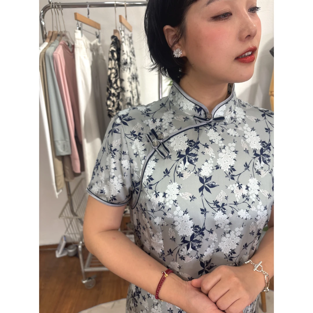 FVNLORUE范劳伦桑蚕丝旗袍连衣裙08320959