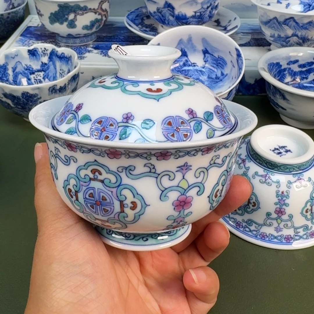景德镇纯手绘茶具具圆圆227