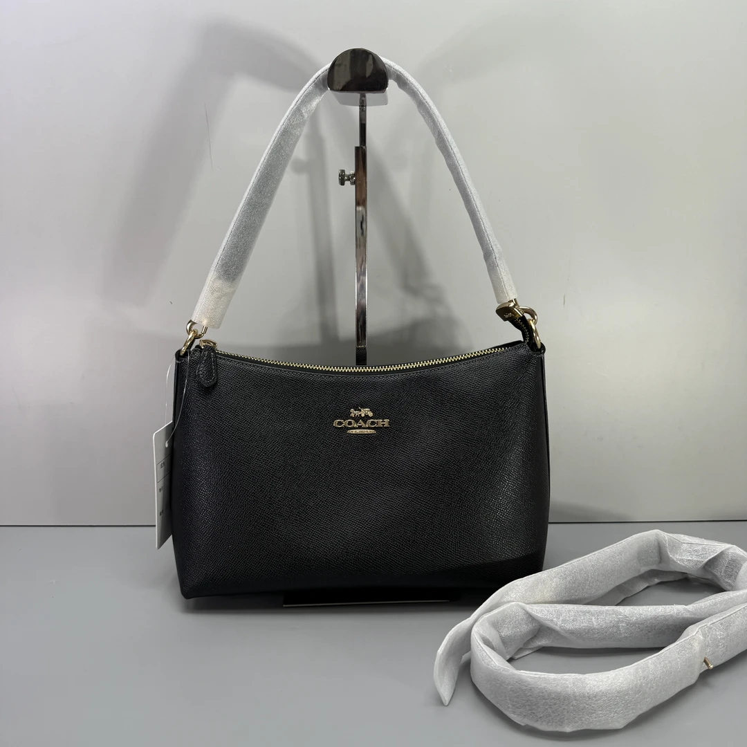 99新 COACH/蔻驰 clare26黑色斜挎腋下包26X18X11cmM090505