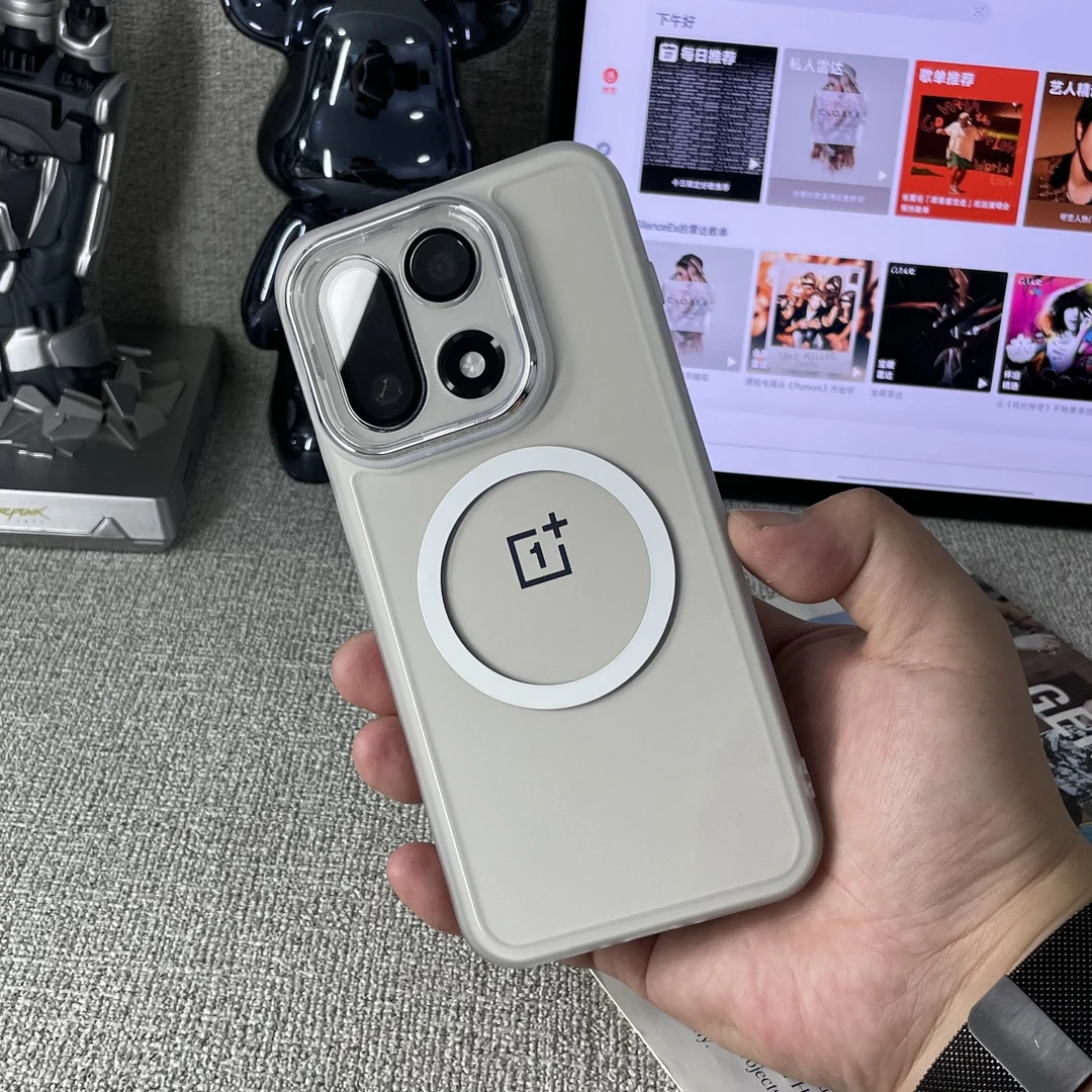 适用一加15手机壳磁吸1+13自带镜头膜OnePlus12全包防摔软壳ace6