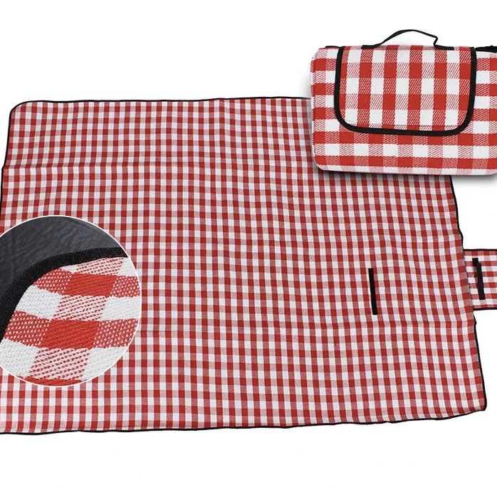 小华约140*160起红白格子款高密牛津布野餐垫发1张