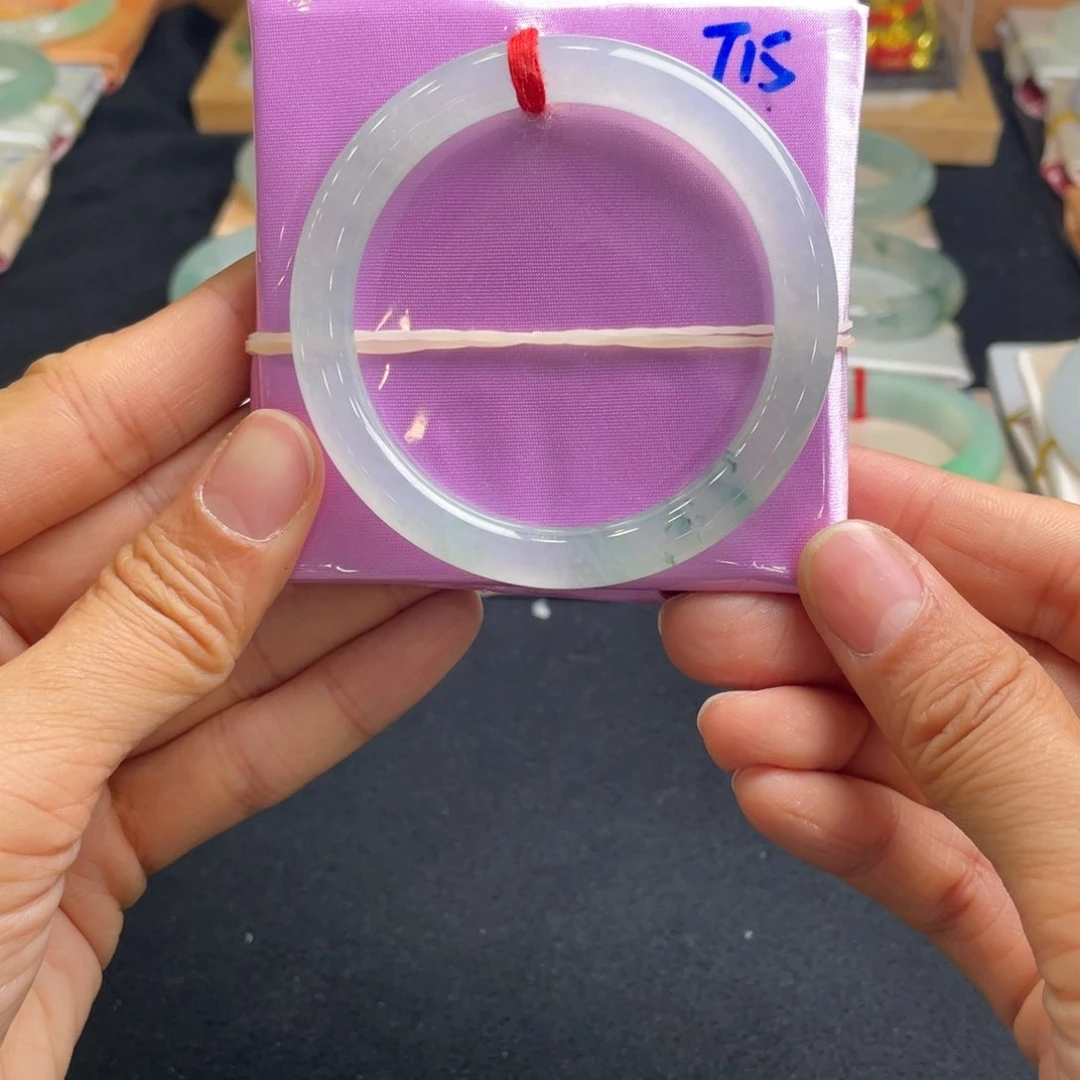 翡翠手镯未镶嵌53:3天然翡翠A货