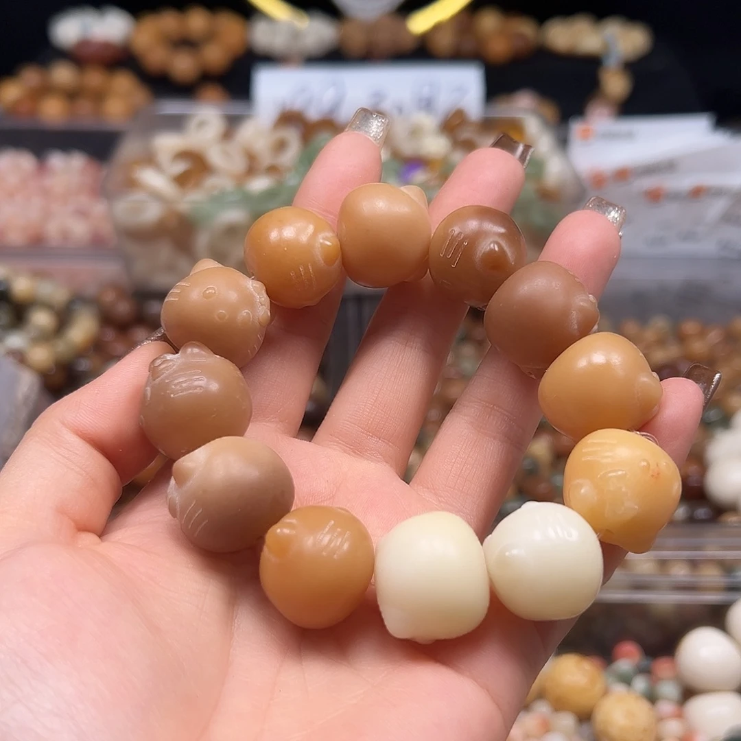 菩提根/象牙果手串瑕疵kt头1条有坏