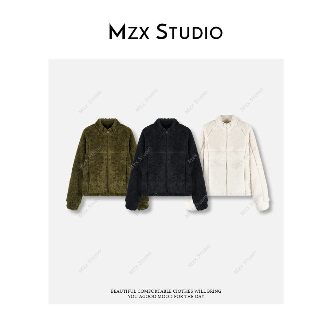 MZX 小众设计感毛毛立领短款外套WT11729-Q