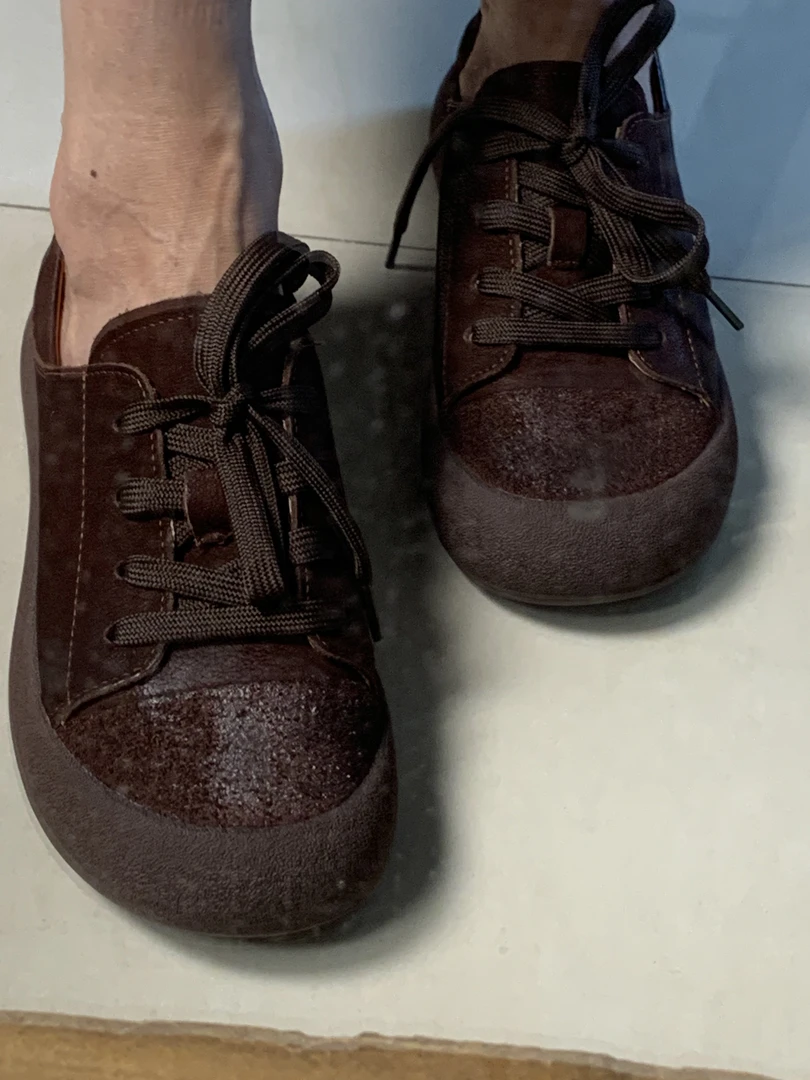 女鞋单鞋舒适棕色棕色低帮复古徒步