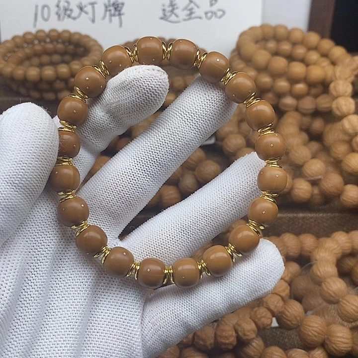 奋***生原皮原色猴头手串