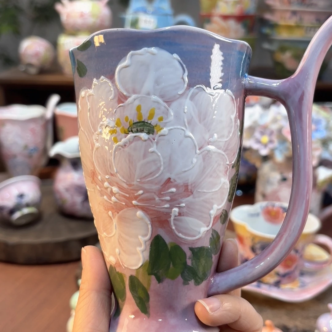 景德镇手绘高温釉下彩陶瓷茶具