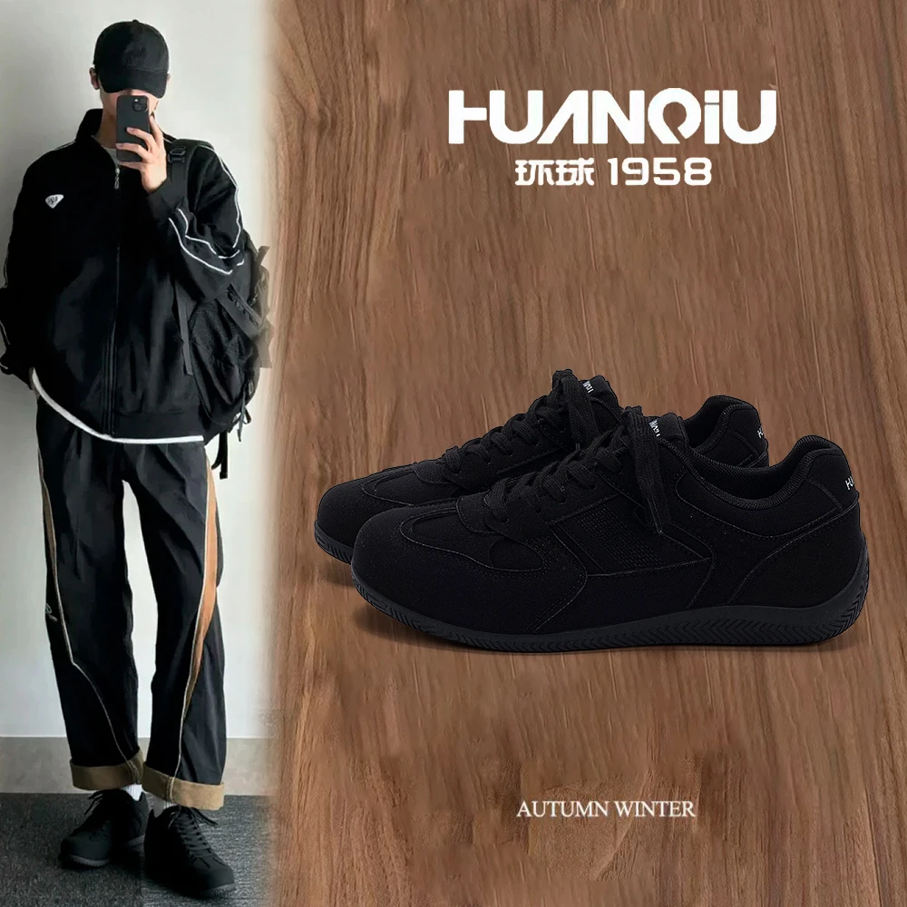 环球内增高爆款训鞋男款2025新款网红潮流百搭ins休闲小众赛车鞋