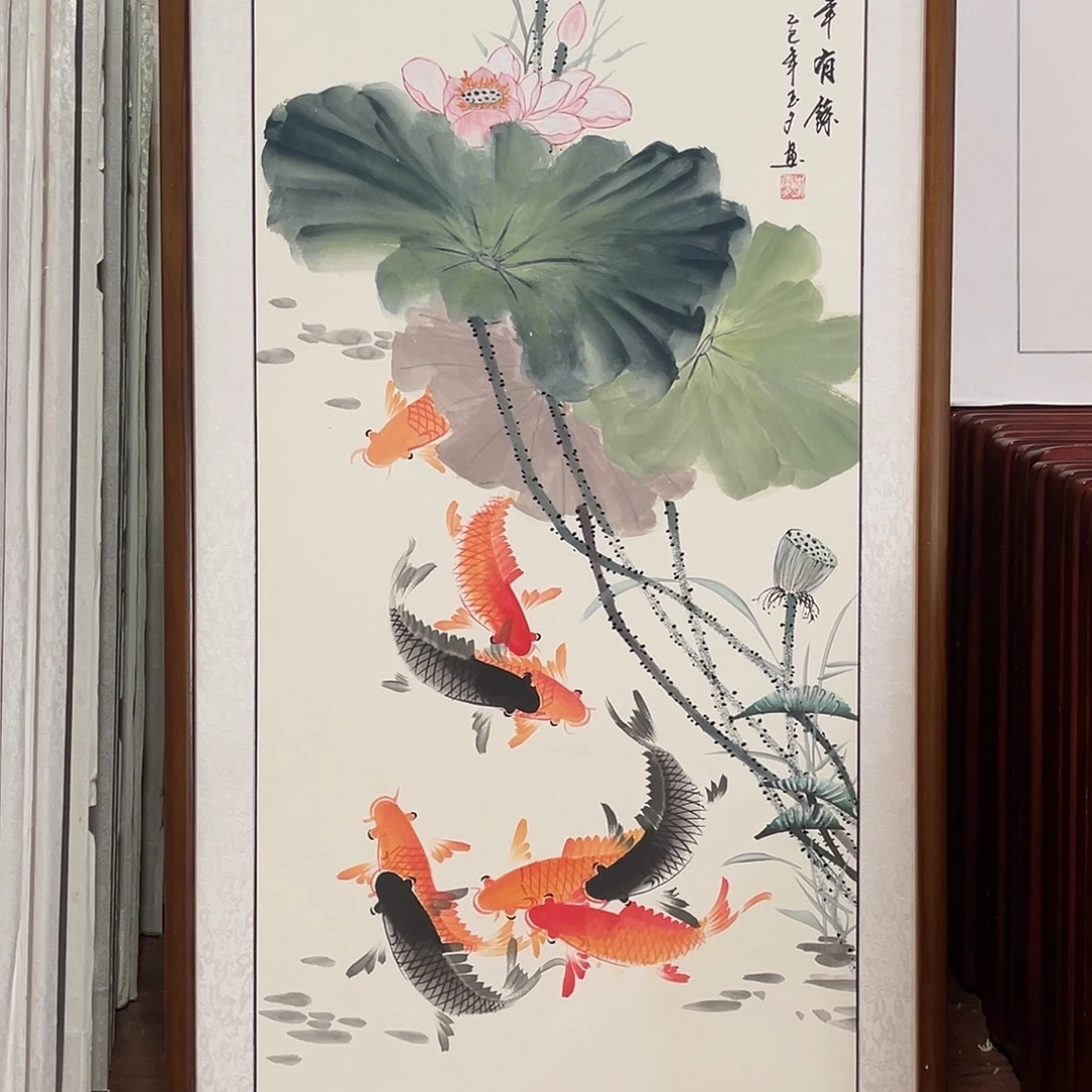 国画带框尺寸63*123厘米