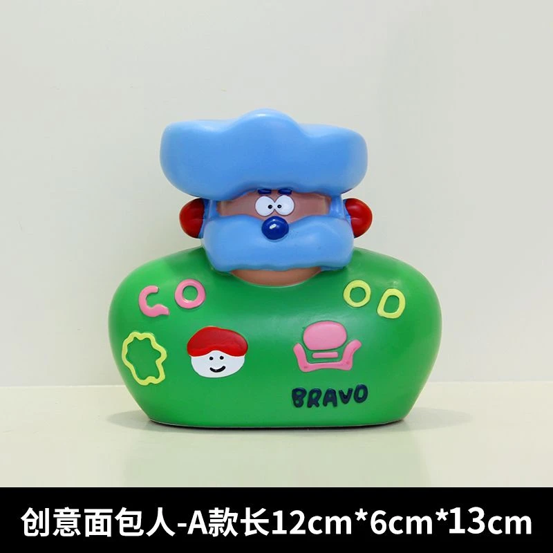面包人潮玩放松生活解压摆件可爱治愈系装饰品