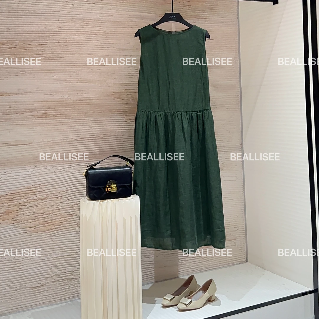 【宠粉价】夏季新款无袖显瘦国风时尚宽松连衣裙W-A963