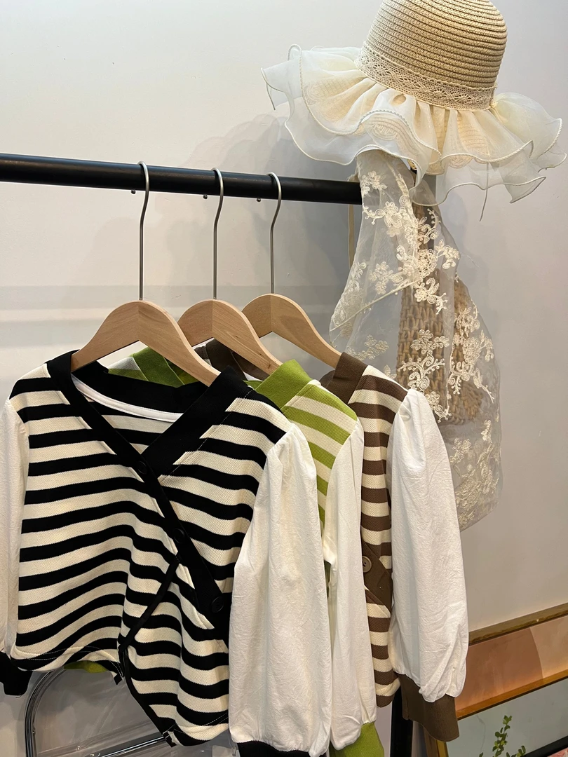 86613【XMS】韩系条纹上衣