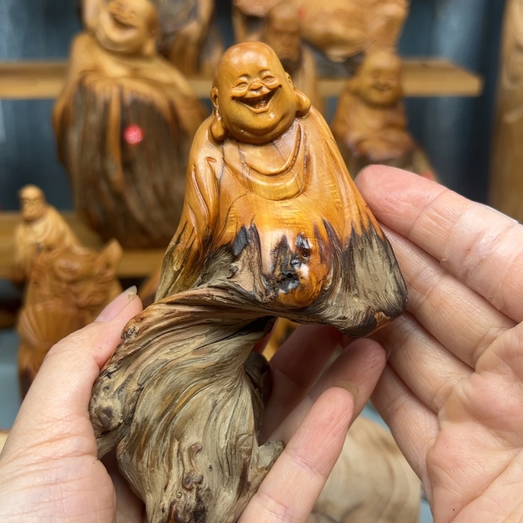 皇***静柏木崖柏木摆件手把件