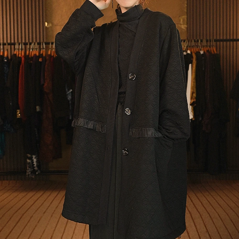 7主播同款方格纹黑外套宽松百搭气质大码上衣k417