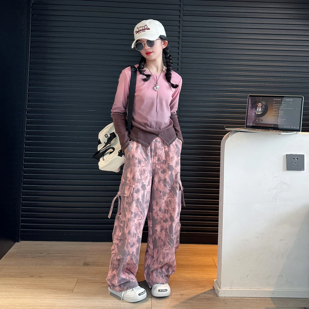 又酷又飒的女童装秋套装2025新款中大童女装潮酷穿搭女孩炸街衣服