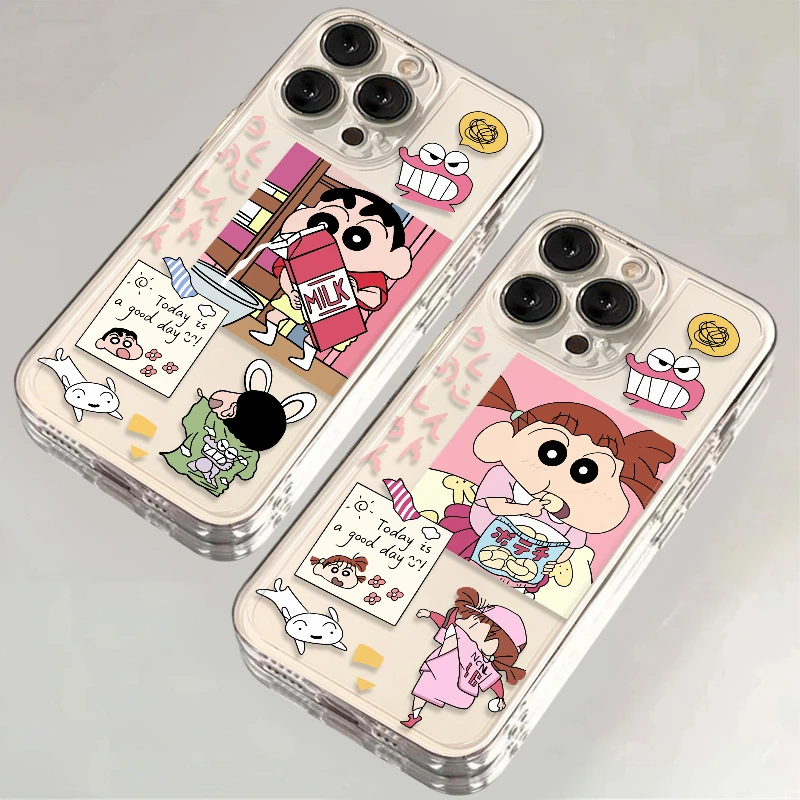 动漫蜡笔小新妮妮适用iPhone苹果16手机壳13情侣华为vivo小米oppo