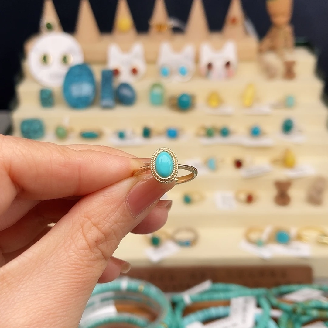 绿松石戒指合金女戒