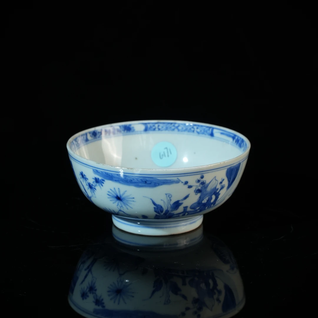 lot16397 6171 清雍正 青花人物故事图碗 d13.4