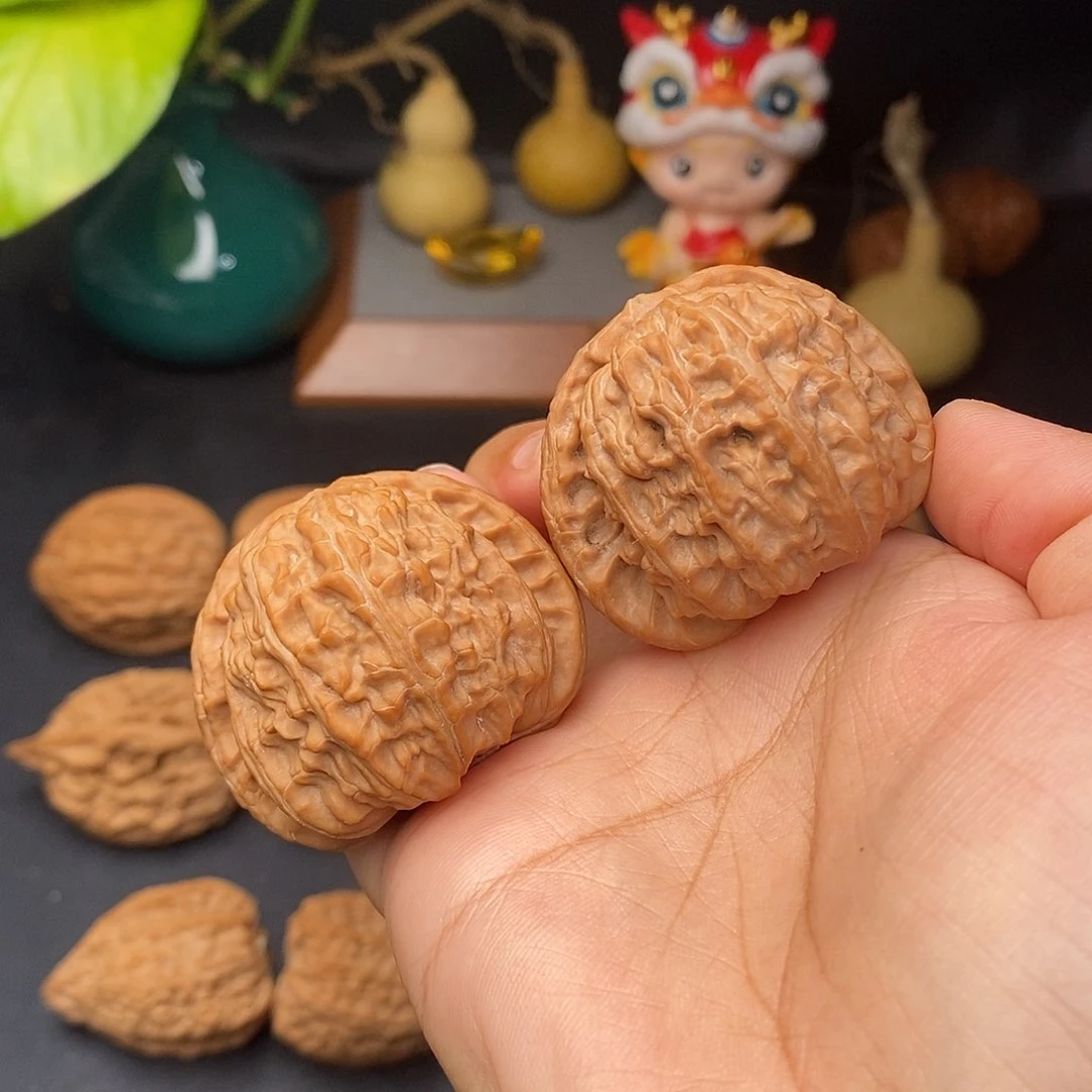 把件文玩核桃降*球白全品42