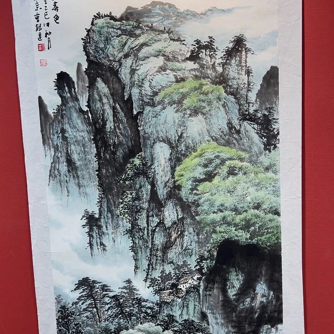 国画曹根建国画作品
