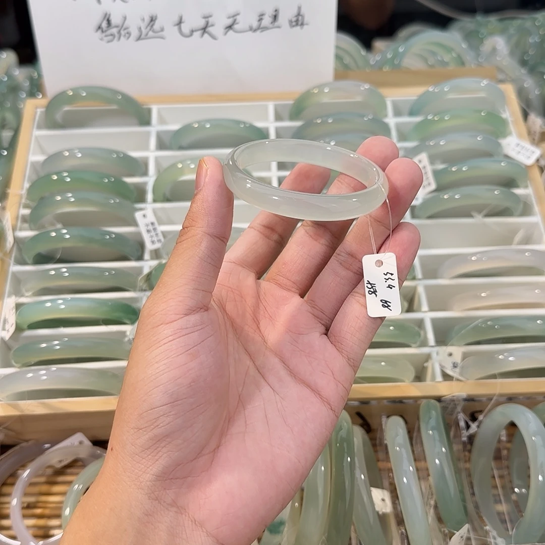 手镯玛瑙/玉髓未镶嵌圈口53.4