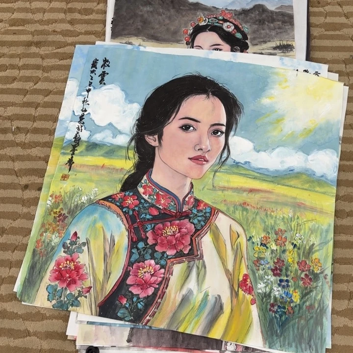 用***7国画花鸟等图案和造型各