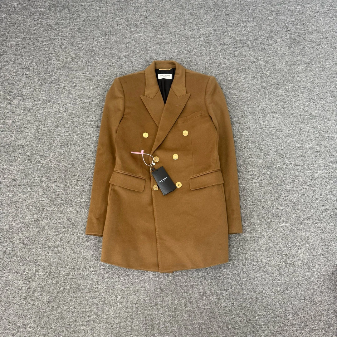 99新 AMIPARIS ysl 焦糖色西装大衣 带吊牌