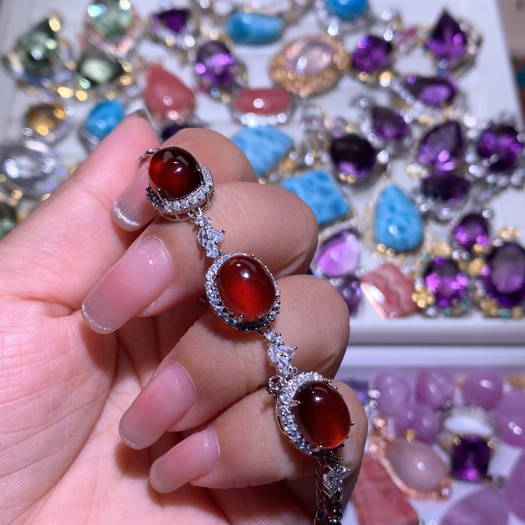 【闪购商品】水晶戒指银S925镶嵌?****理戒指