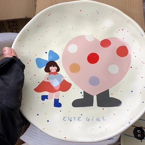 盘陶瓷制品满25拼单发货默认微瑕