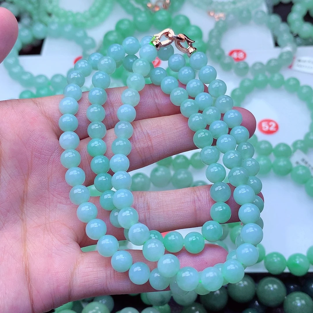 翡翠未镶嵌毛衣链