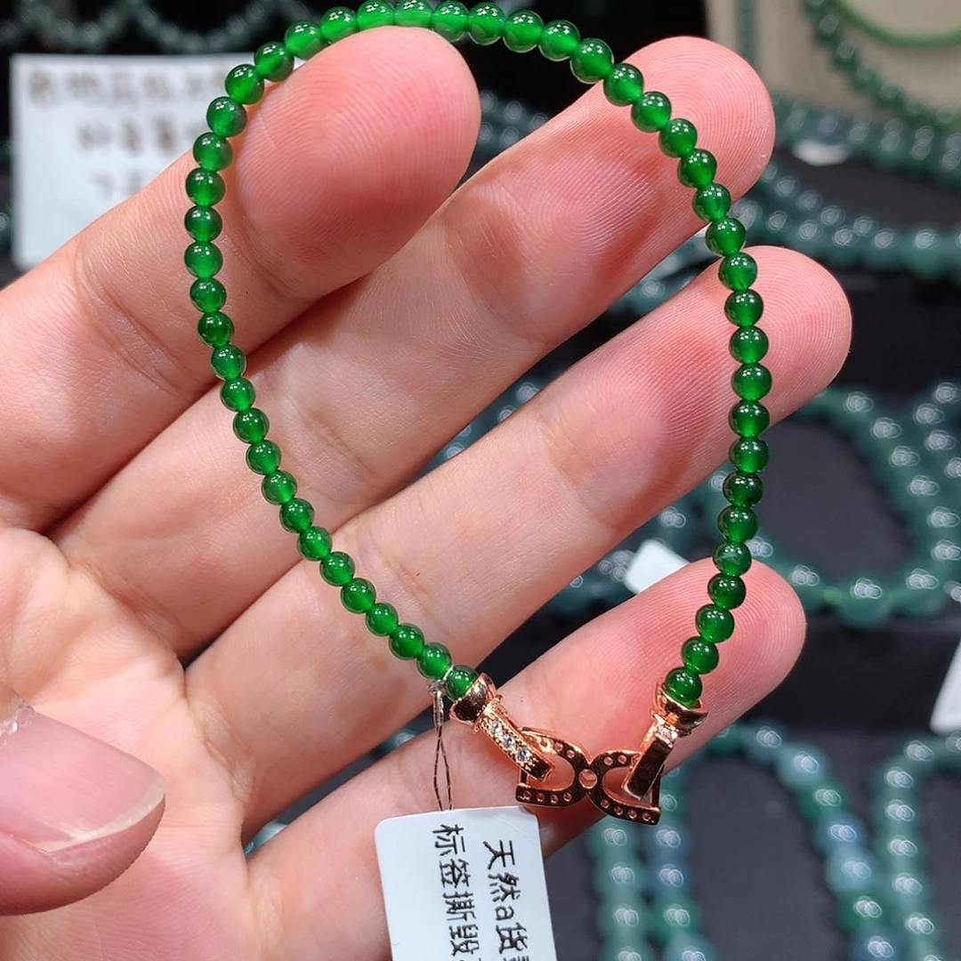 未镶嵌手链翡翠天然a货翡翠手串3.2