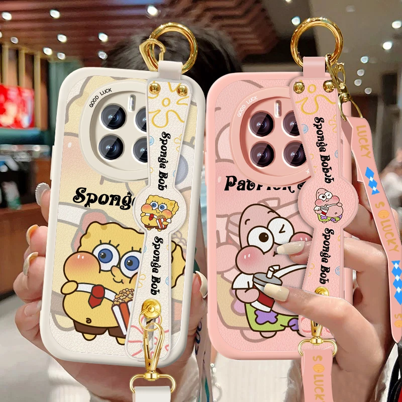 适用荣耀Magic7手机壳女magic7pro新款华为魔术7挂绳腕带皮纹支架