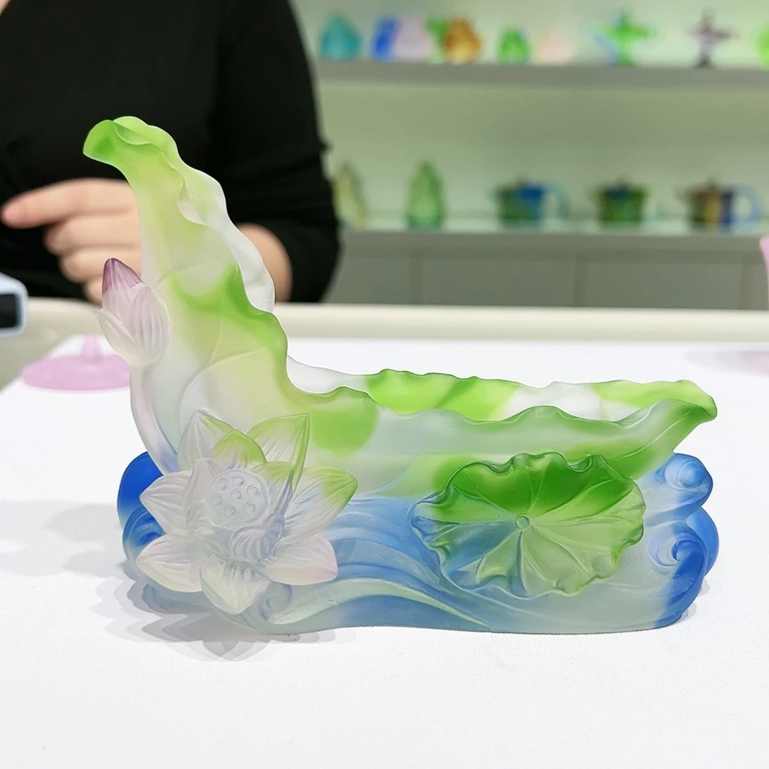 【闪购商品】手工艺品琉璃莲花手机支架