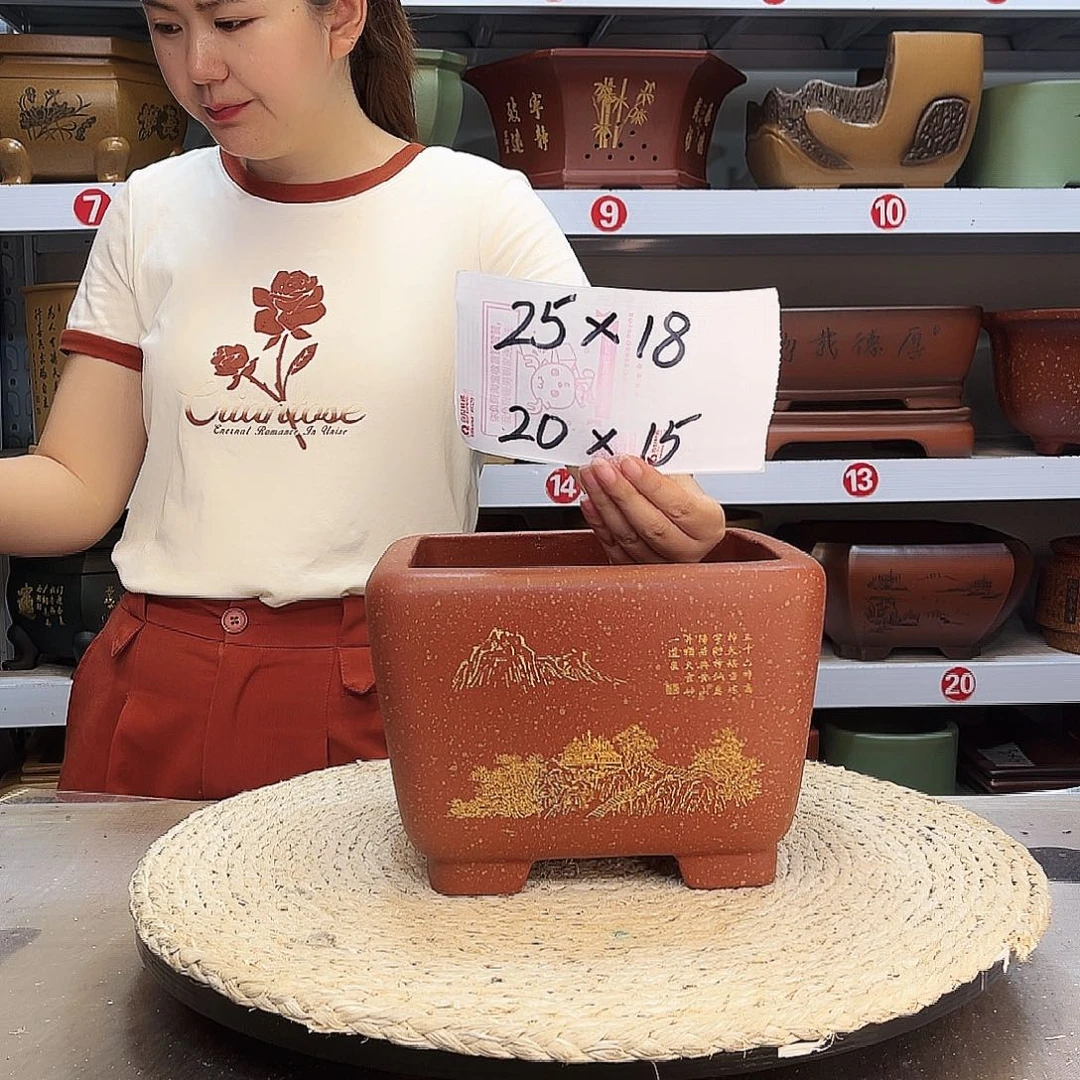 紫砂花盆紫砂花盆