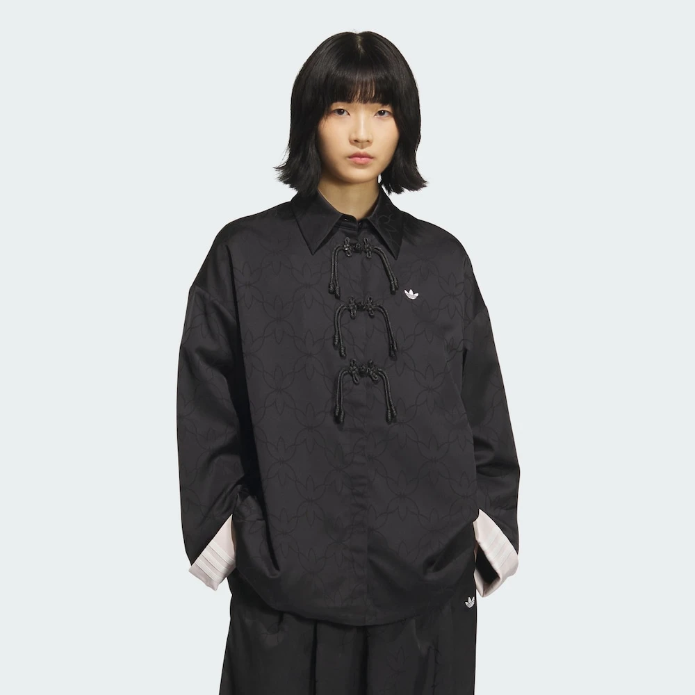 adidas三叶草经典新中式运动夹克外套KB6407 KB6408