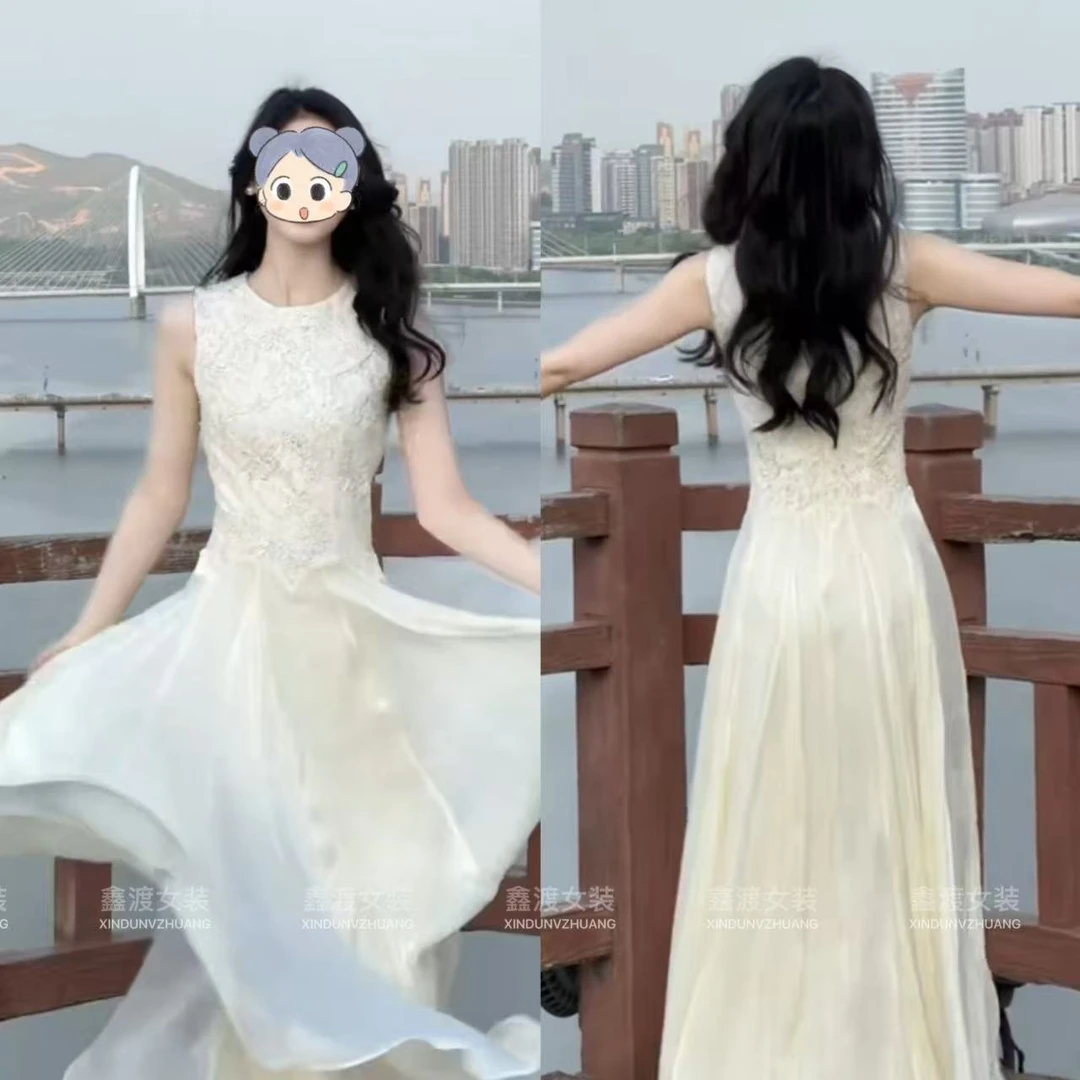 2025夏季新款时尚显瘦气质女士网红洋气连衣裙百搭款D5945