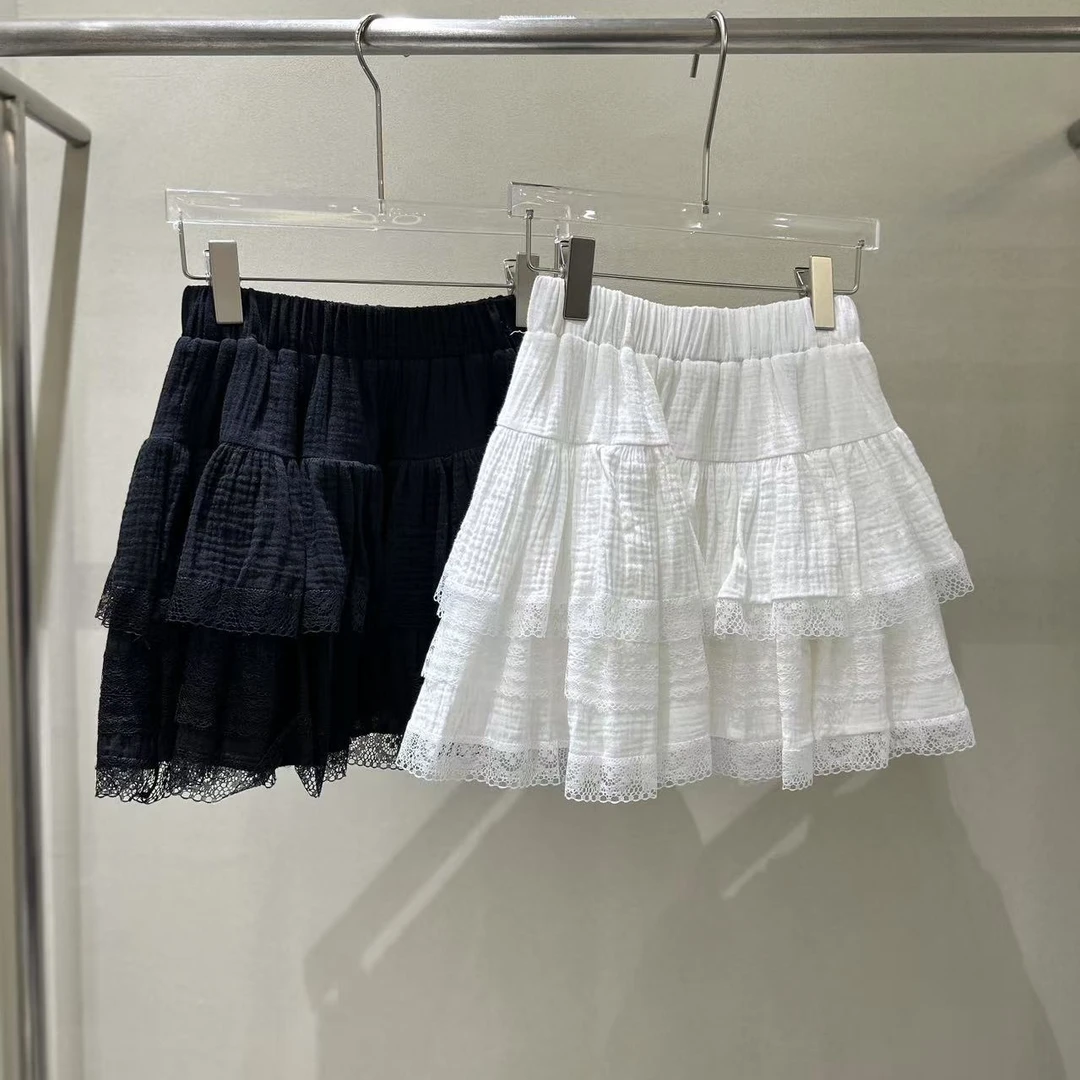 东大门正品夏季新款蕾丝半裙（拿铁）