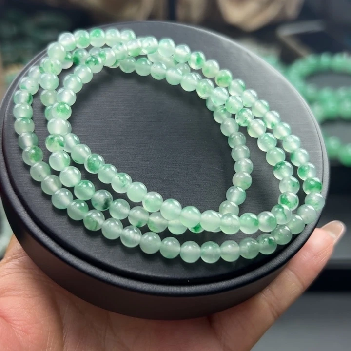 石英质玉（非洲翠）未镶嵌手链