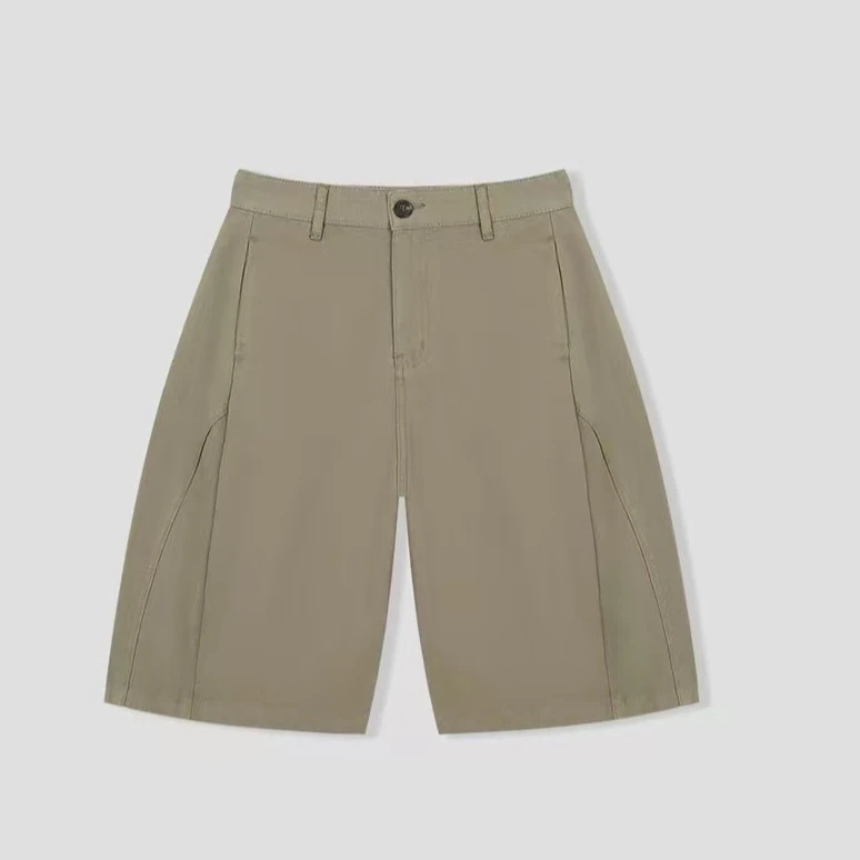 中腰常规薄款短裤夏季宽松西装裤子套装直筒显瘦阔腿