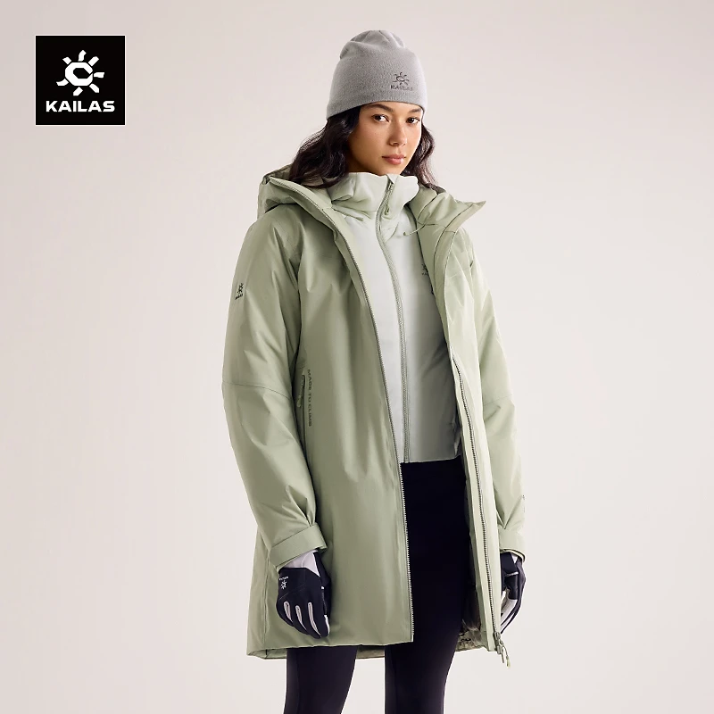KAILAS凯乐石硬壳羽绒服600蓬鹅绒防风保暖户外徒步滑雪旅行女款