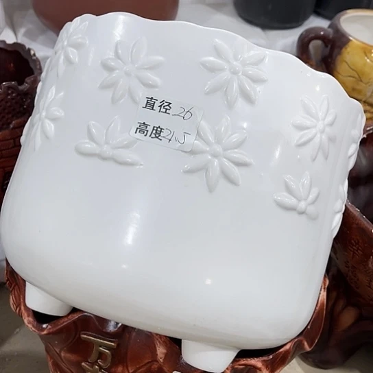 多肉绿植陶瓷花盆9:9包邮，有孔
