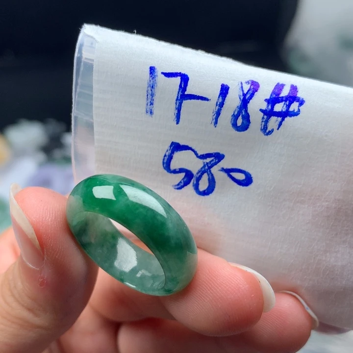 未镶嵌戒指翡翠戒圈