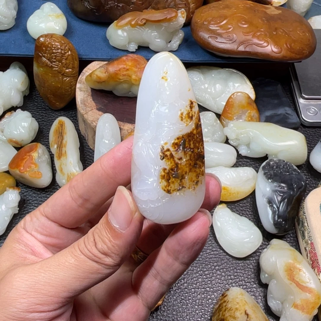 和田玉未镶嵌吊坠(不含链)