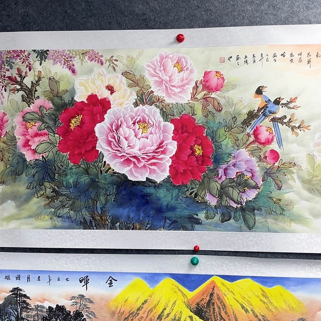 国画作品捡漏直播间