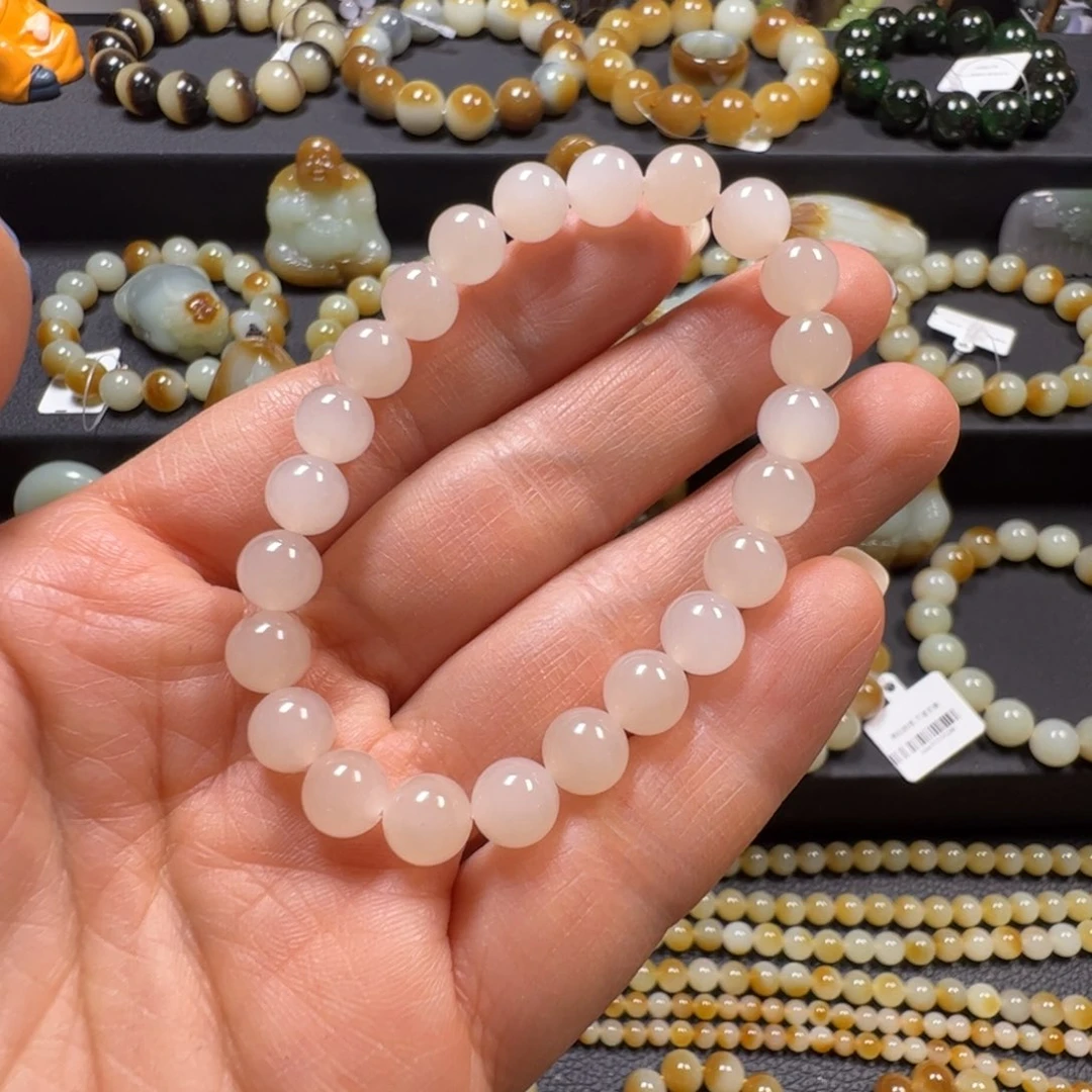 和田玉未镶嵌手链卡8