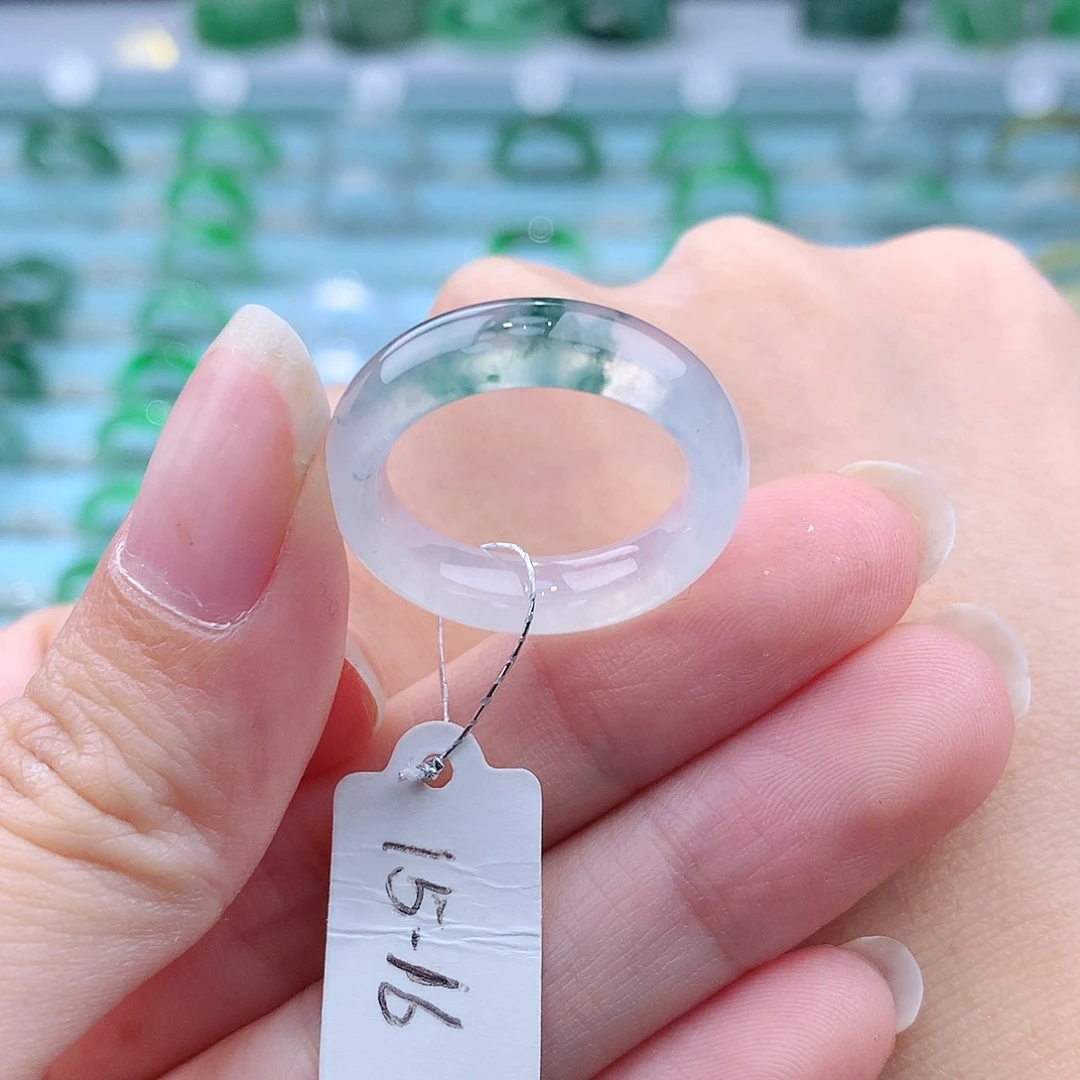 翡翠戒指未镶嵌缅甸翡翠A货